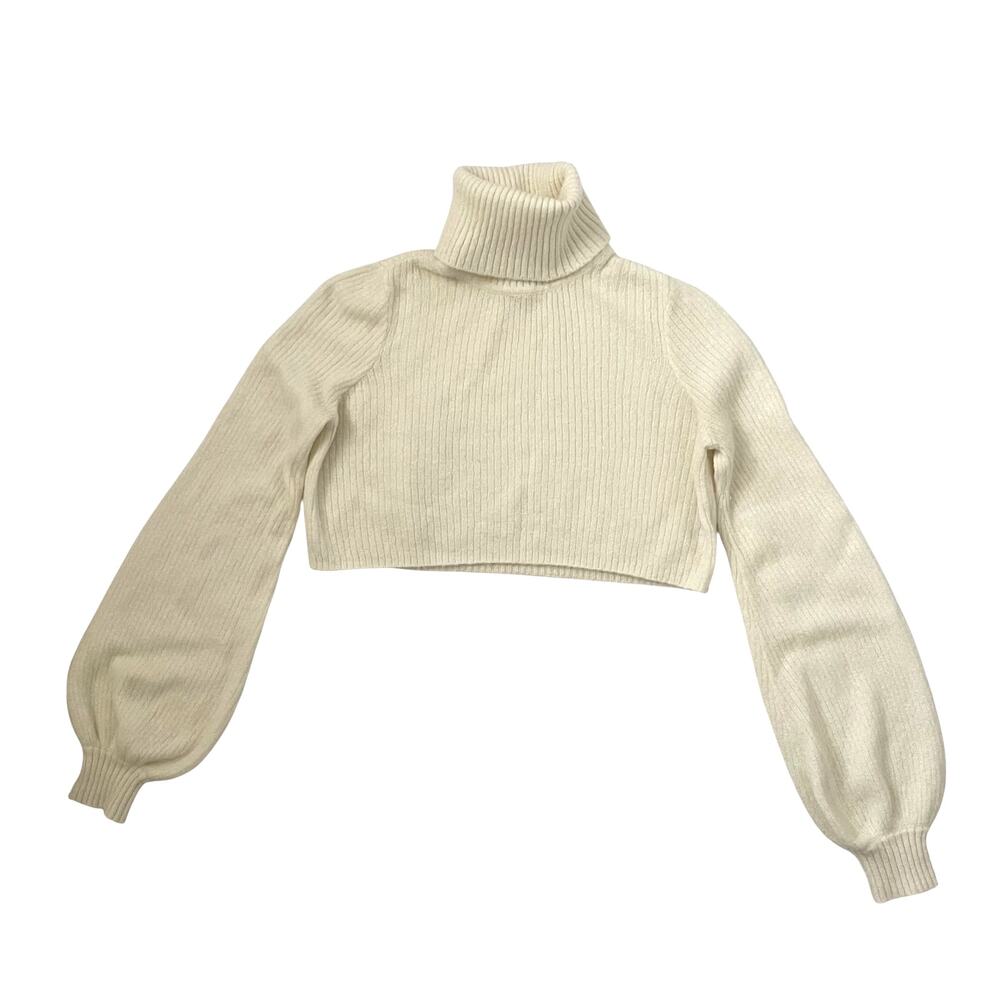 Camila Coelho REVOLVE Cesare Cropped Sweater - Cream - Size S - Picture 3 of 7